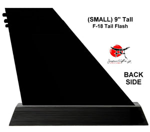 (SMALL) 9" Tall F-18 "Color Imprinted Wood" Tail Flash Desk Plaque #TF-F18-S02