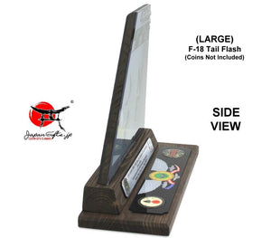 (LARGE) 12" Tall F-18 "CUSTOMIZED" Tail Flash Desk Plaque (IWAKUNI AIMD, CPOA) 130