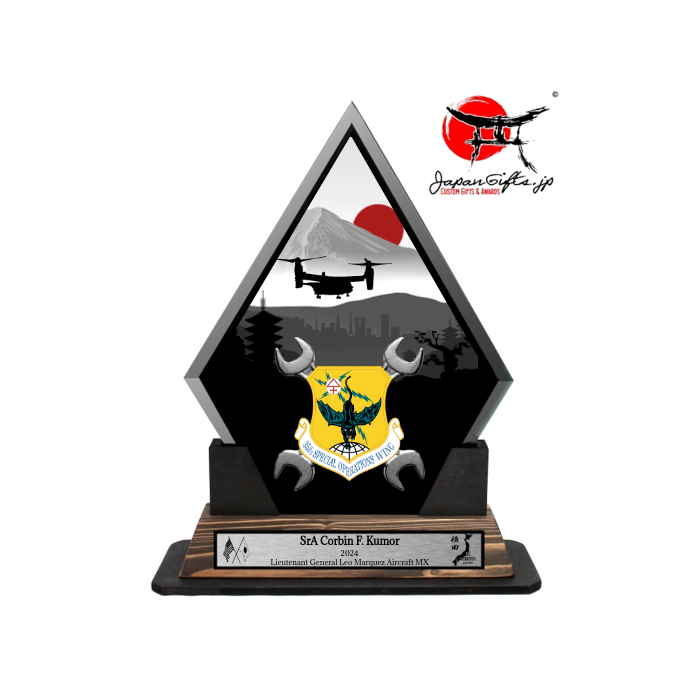 (LARGE) 12"H Diamond Shape - Made with MDF Wood #DS-BK12-003