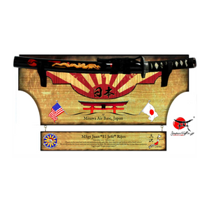 Small Sword 23" x 14" Wall Plaque "Removable Sword" with Drop Down #SW-S024-RDD