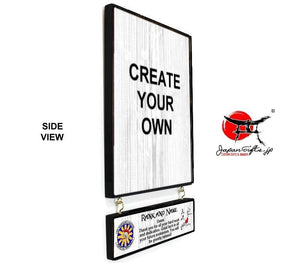 9" x 15" Hanging Wall Plaque w/Attachment #WP-V915-WA02