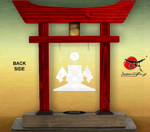(LARGE) 14" Torii Gate w/Coin Holder/Acrylic Center #T-L009-AC