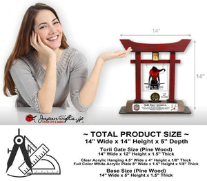 (LARGE) 14" Torii w/Acrylic Center/Coin Holder #T-L020-AC