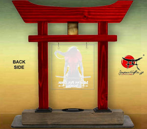 (LARGE) 14" Torii w/Acrylic Center/Coin Holder #T-L020-AC