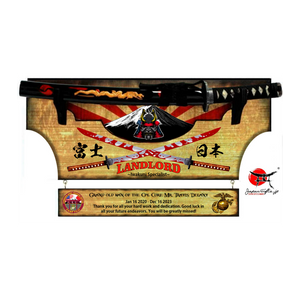 Small Sword 23" x 14" Wall Plaque "Removable Sword" with Drop Down #SW-S044-RDD