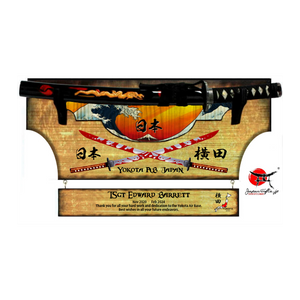 Small Sword 23" x 14" Wall Plaque "Removable Sword" with Drop Down #SW-S026-RDD