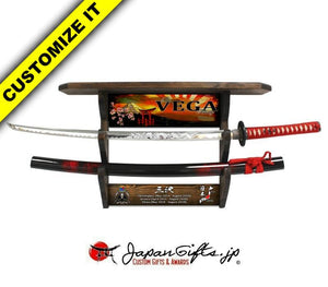 (LARGE) Sword & (Extended) Wall Mantel 23"W x 15"H #WM-LS-01