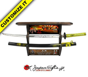 (LARGE) Sword & (Extended) Wall Mantel 23"W x 15"H #WM-LS-01